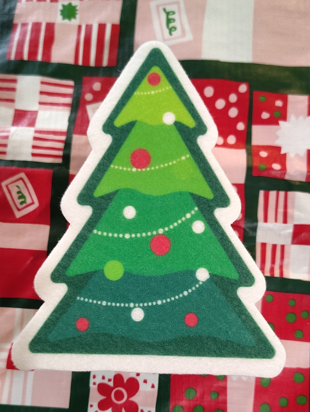 Holiday Green Christmas Tree Sponge